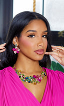 Fashion Flower Jewelry Set - Multi - Cutely Covered