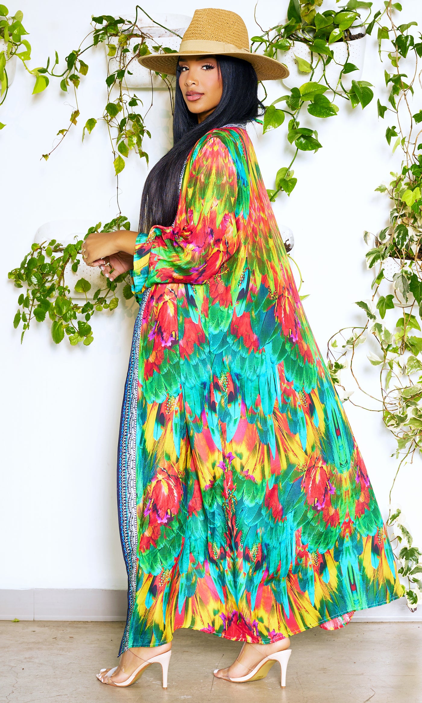 Macaw Bikni Kimono Set - Cutely Covered