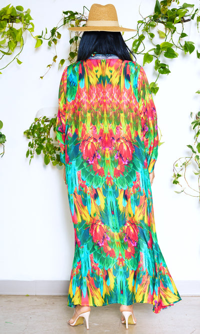 Macaw Bikni Kimono Set - Cutely Covered