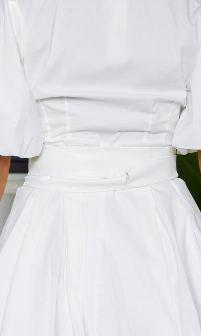 Waistband Belt - White - Cutely Covered