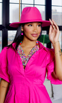 Multicolored Beaded Necklace with Earrings Set - Cutely Covered