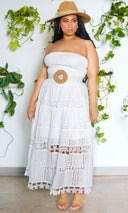 EVERYTHING | White  Embroidery Dress PREORDER Ships End July - Cutely Covered