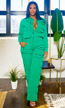 Utility Tracksuit Set - Green PREORDER Ships Early November - Cutely Covered