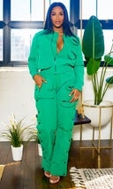 Utility Tracksuit Set - Green PREORDER Ships Early November - Cutely Covered