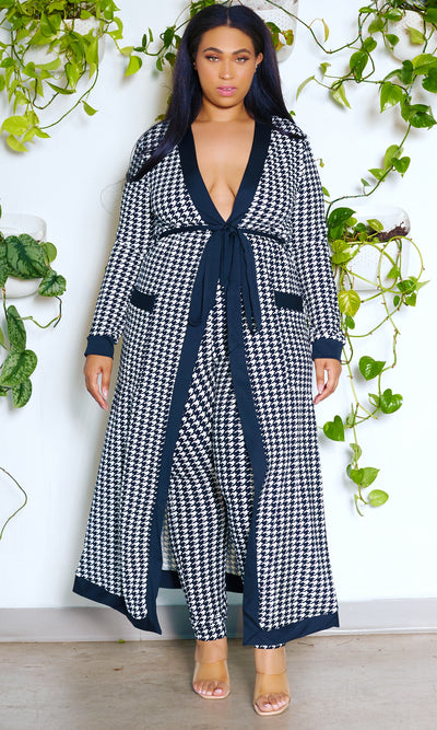 Houndstooth Cardigan Set 2 - Cutely Covered