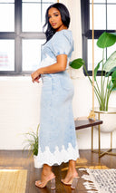 Denim Dreams |  Lace Trim Set - Light Denim PREORDER Ships Mid June - Cutely Covered