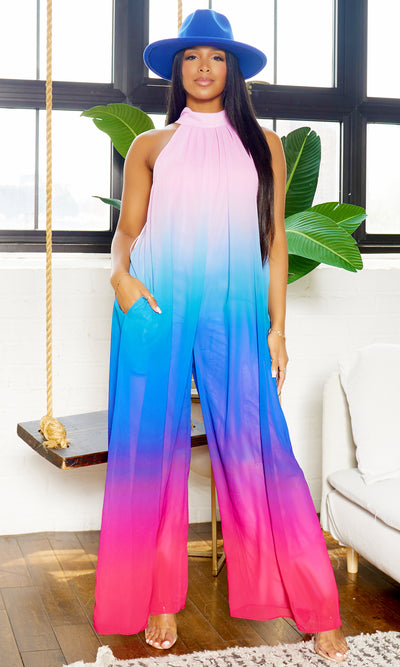 Ombre Flowy Jumpsuit - Cutely Covered