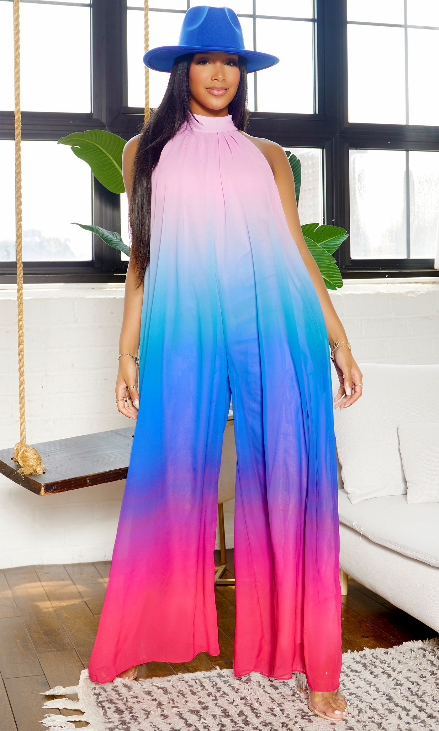 Ombre Flowy Jumpsuit - Cutely Covered