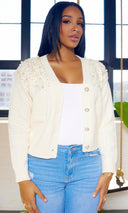 Pearl Detail Sweater - Cutely Covered