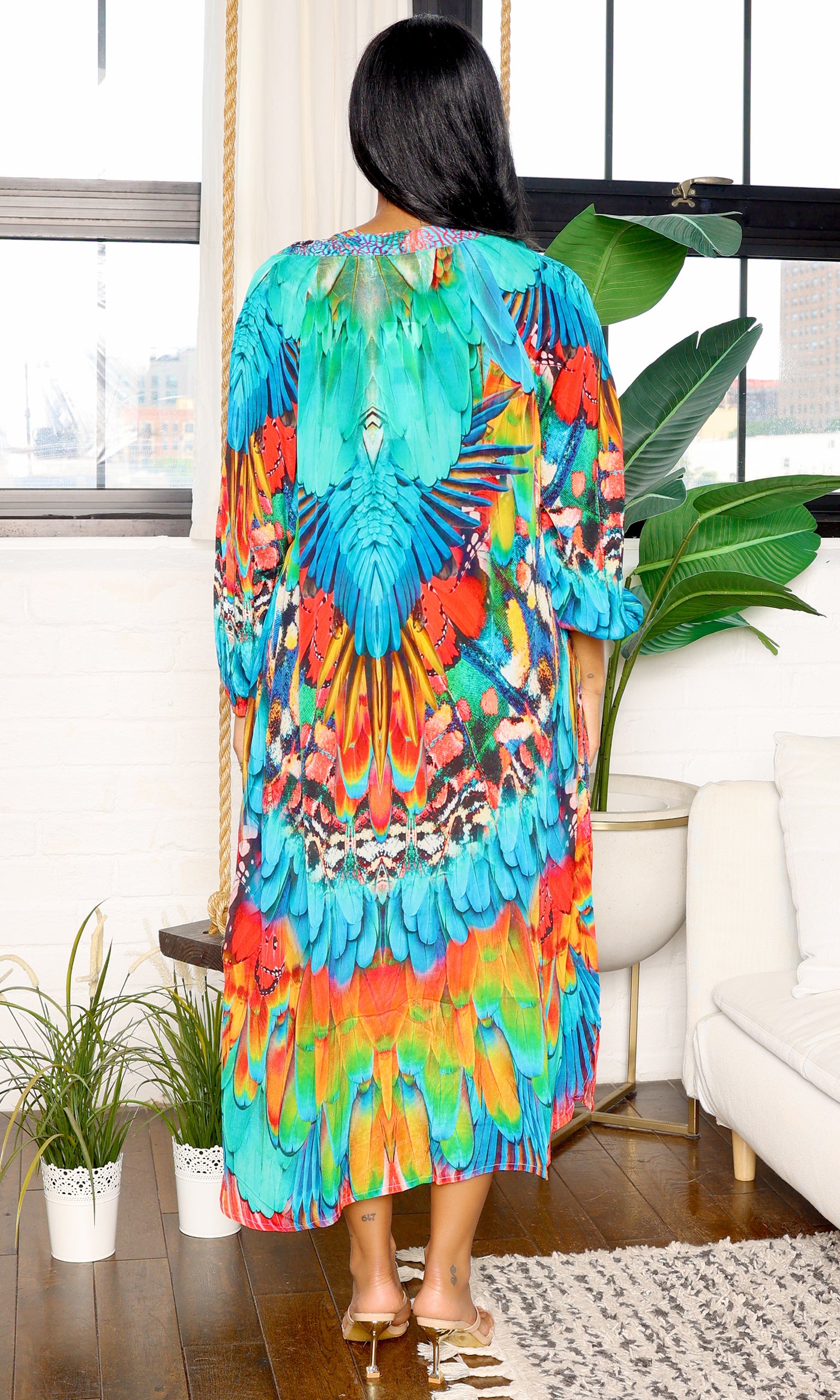 Halcyon Breeze | Kimono Cover-Up - Multi - Cutely Covered