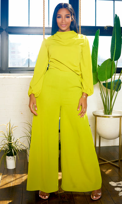 Chartreuse Pants - Cutely Covered