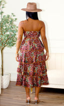 Petals in Motion Tiered Floral Maxi Dress - Cutely Covered