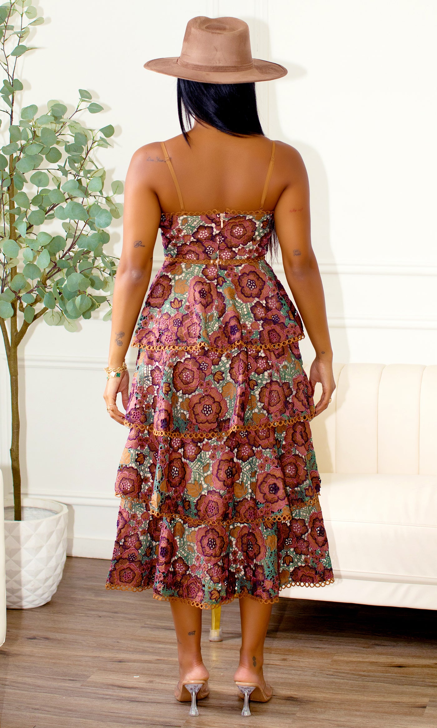 Petals in Motion Tiered Floral Maxi Dress - Cutely Covered