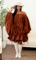 Lauren Off Shoulder Boho Dress - Cutely Covered