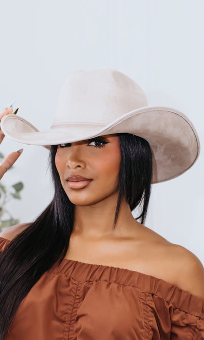 Stevie Wool Cowboy Hat in Oatmeal - Cutely Covered