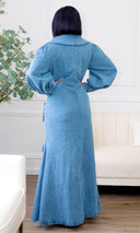 So FAB | Denim Cargo Maxi  Dress Preorder Ships End Sep - Cutely Covered