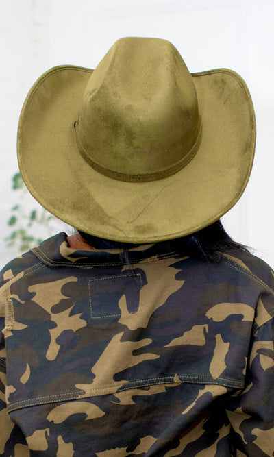 Western Edge Hat - Olive - Cutely Covered