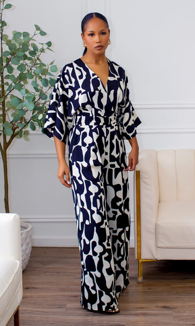 Brooklynn Printed Jumpsuit - Cutely Covered