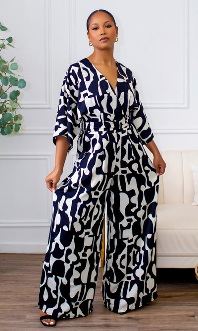 Brooklynn Printed Jumpsuit - Cutely Covered