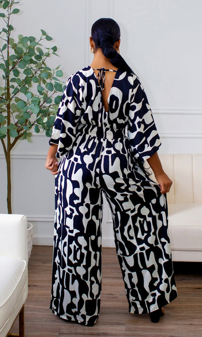 Brooklynn Printed Jumpsuit - Cutely Covered