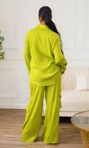 Viviana Cargo Pant Set in Vibrant Green - Cutely Covered