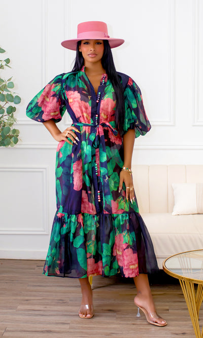 Veyla Floral Maxi Dress - Cutely Covered