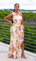 Remington One-Shoulder Gown - Cutely Covered