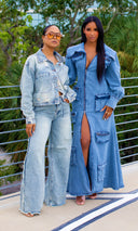 So FAB | Denim Cargo Maxi  Dress Preorder Ships End Sep - Cutely Covered