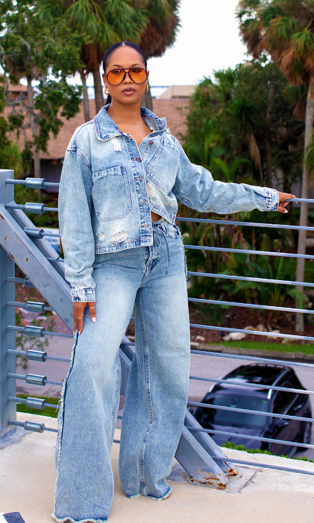 Raegan Denim Jacket Pants Set R5 FINAL SALE– Cutely Covered