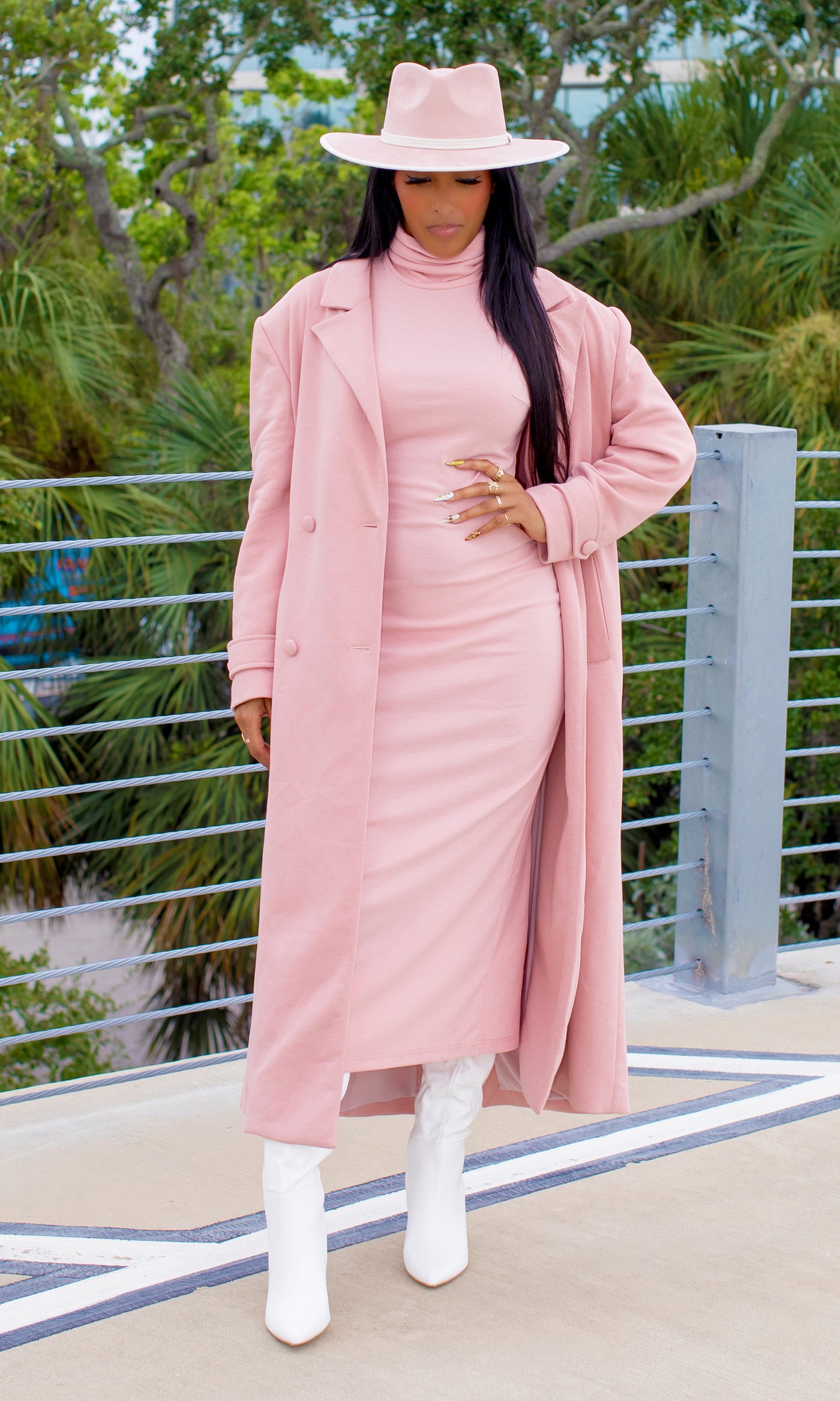 Blush Power Coat Set  Preorder Ships End Oct- Early Nov - Cutely Covered