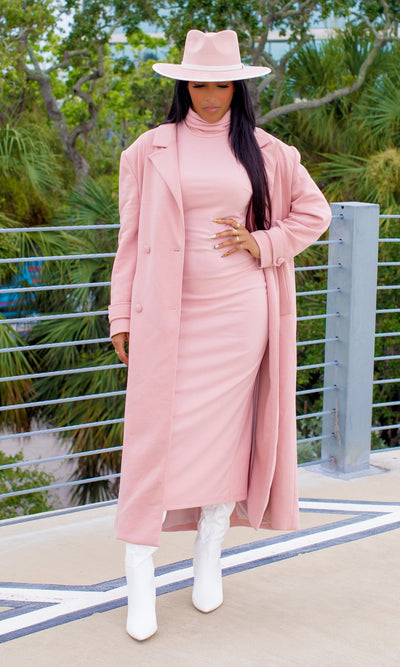 Blush Power Coat Set  Preorder Ships End Oct- Early Nov - Cutely Covered