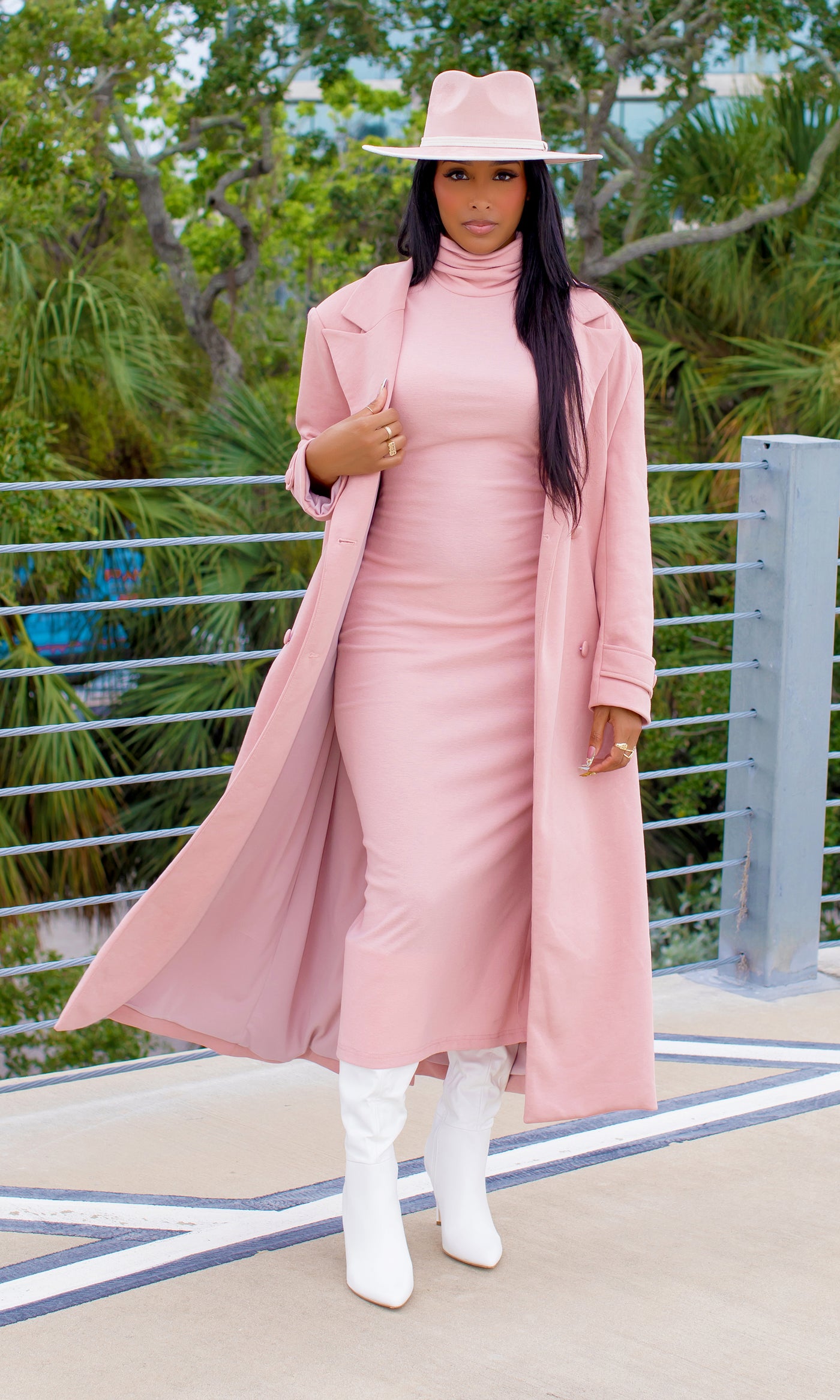 Blush Power Coat Set  Preorder Ships End Oct- Early Nov - Cutely Covered