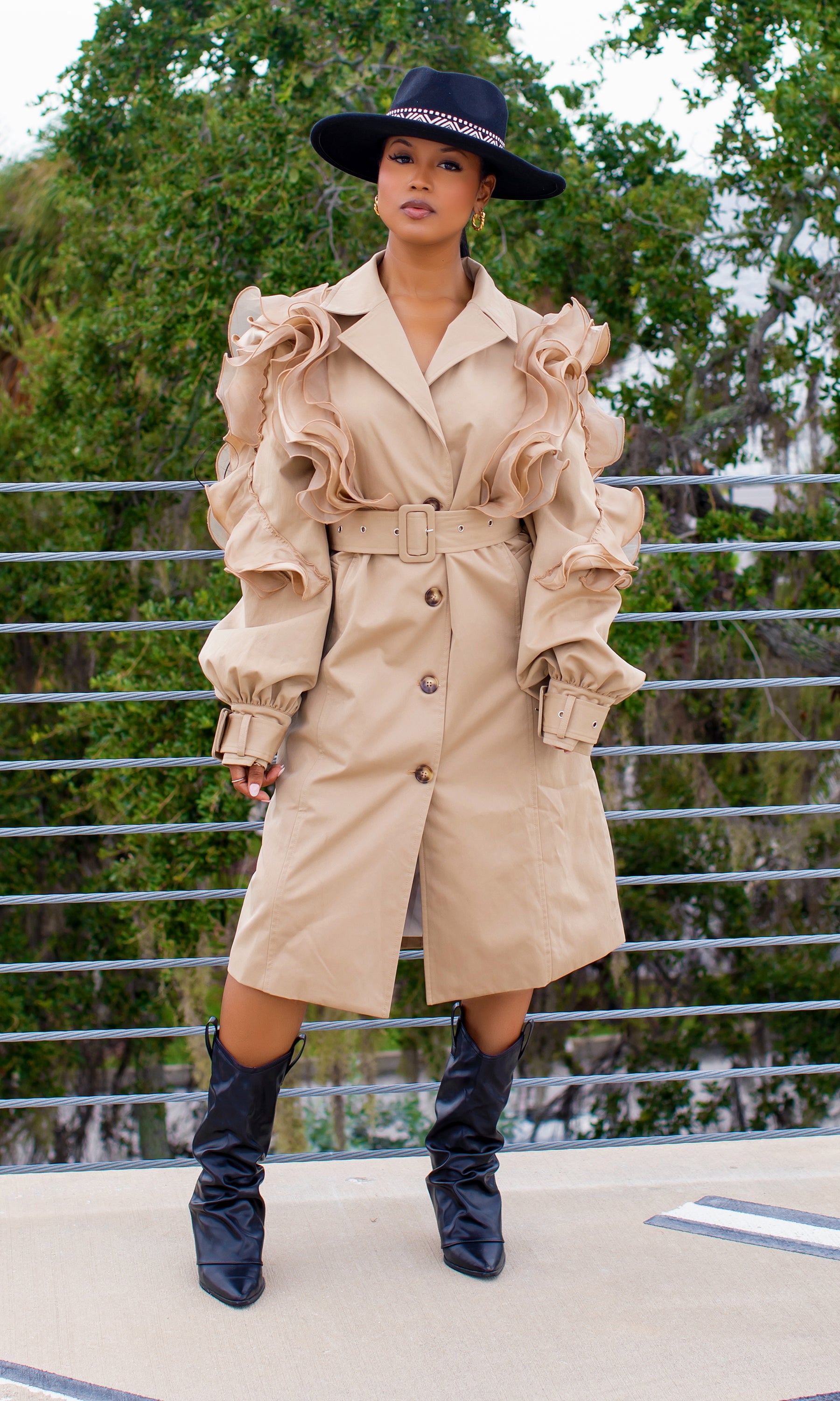 Structured Luxe Trench Coat – Cutely Covered
