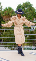 Structured Luxe Trench - Cutely Covered