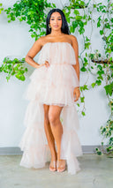 Effortlessly Chic Oatmeal Flowy Dress - Cutely Covered