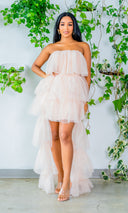 Effortlessly Chic Oatmeal Flowy Dress - Cutely Covered