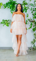 Effortlessly Chic Oatmeal Flowy Dress - Cutely Covered