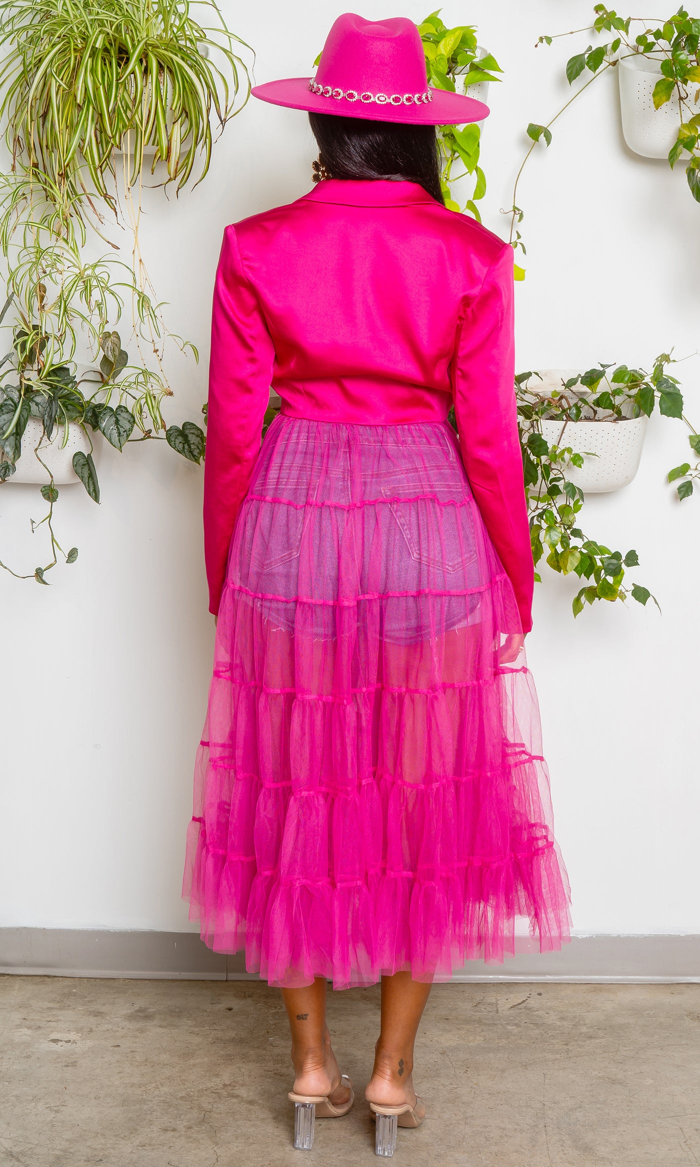 Keep Dreaming | Tulle Blazer - Fuchsia - Cutely Covered