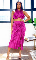 Rory  Skirt Set - Magenta - Cutely Covered