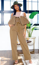Esme Open-Shoulder  Jumpsuit - Cutely Covered