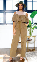 Esme Open-Shoulder  Jumpsuit - Cutely Covered