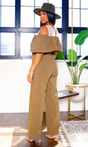 Esme Open-Shoulder  Jumpsuit - Cutely Covered