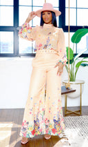 Celine Butterfly  Pants Set - Light Peach FINAL SALE - Cutely Covered