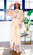 Celine Butterfly  Pants Set - Light Peach FINAL SALE - Cutely Covered