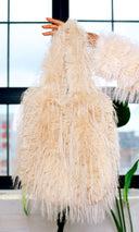 Rosalie | Faux Fur Handbag - Beige - Cutely Covered