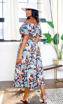Eliza | Floral Off-Shoulder Skirt Set - Multi Color FINAL SALE - Cutely Covered