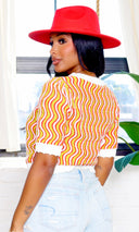 Raelynn | Short Sleeve Sweater - Multicolor - Cutely Covered
