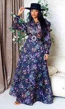 Alaina | Floral Chiffon Dream Skirt Set - Black FINAL SALE - Cutely Covered