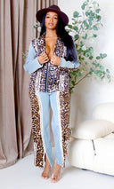 Aitana |  Denim Leopard Print  Pants Set FINAL SALE - Cutely Covered