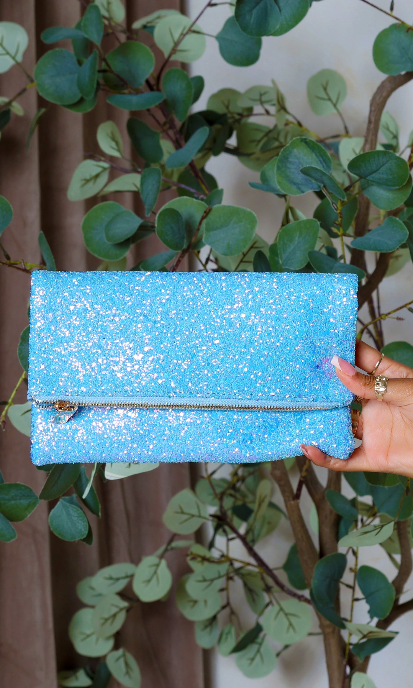 Marina Shimmering Glitter Bag - Blue